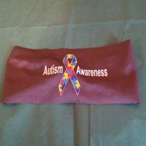 Autism Awareness Hippie runner headband